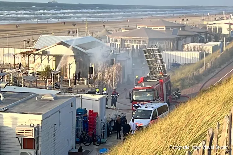 Brand bij visrestaurant in Zandvoort