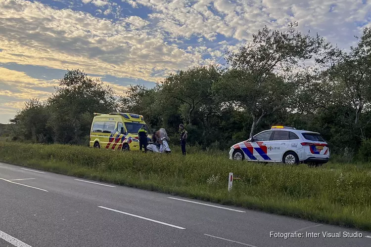 Scooterrijder gewond na eenzijdig ongeval op de Zeeweg