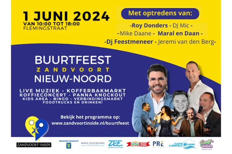 Veel extra activiteiten tijdens buurtfeest Zandvoort Nieuw-Noord