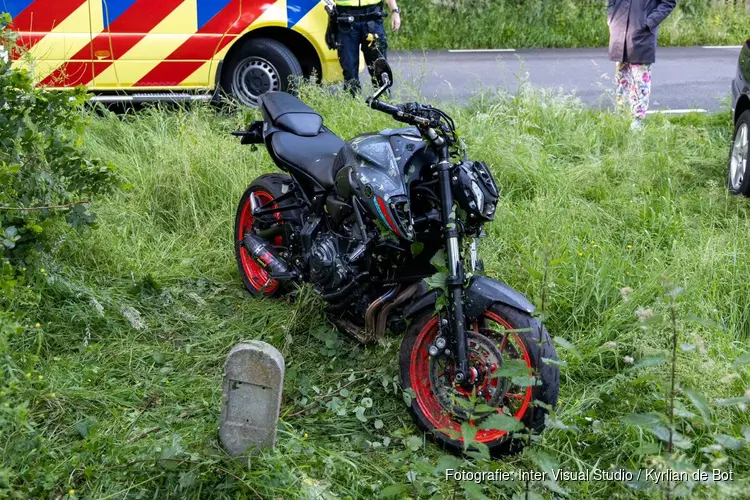 Motorrijder gewond bij eenzijdig ongeluk in Overveen