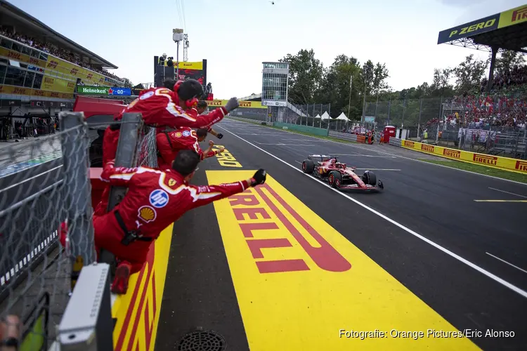 Leclerc wint op Monza, Verstappen zesde