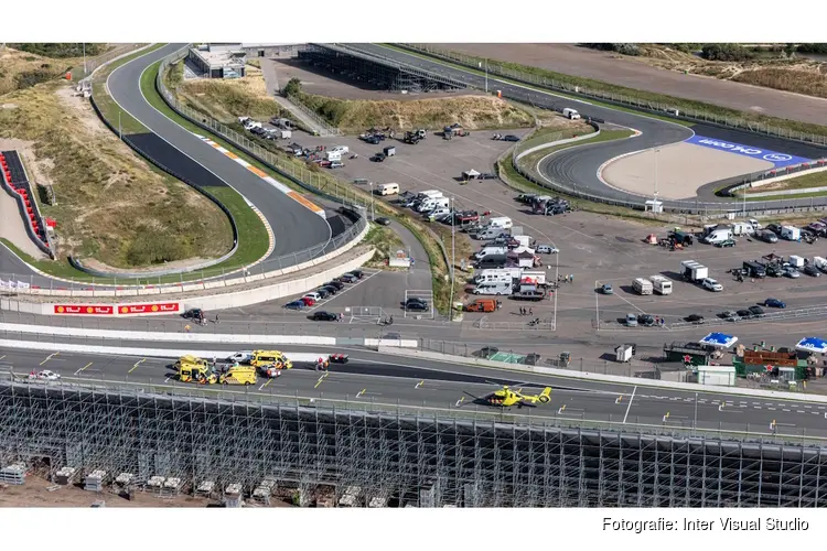 Crash op circuit in Zandvoort