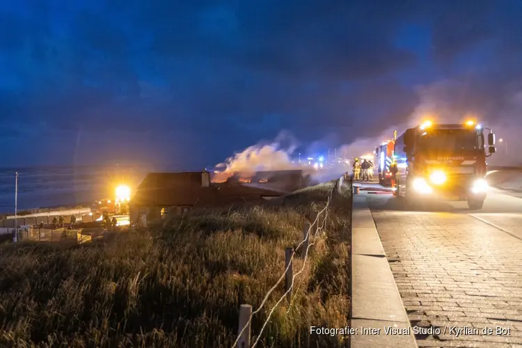 Brand leegstaand strandpaviljoen Zandvoort