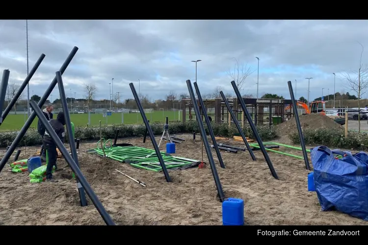 Nieuwe sportfaciliteiten in de bootcamptuin