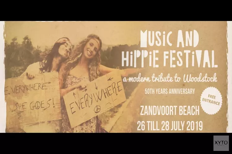 Music and Hippie Festival aan de boulevard van Zandvoort - 3 days of peace, love and music