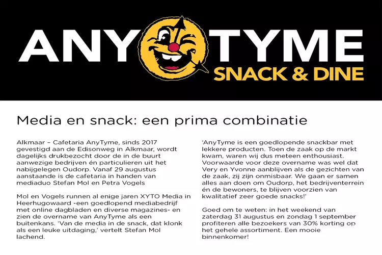 Media en snack: een prima combinatie