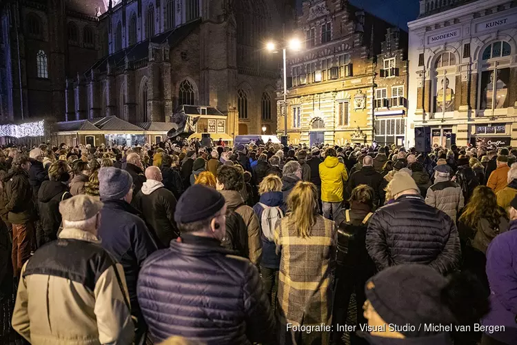 Holocaust Memorial Day op de Grote Markt in Haarlem