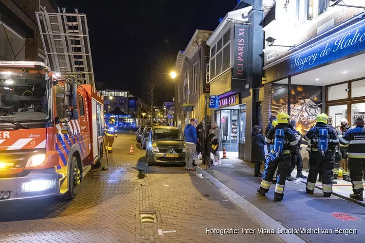 Rookontwikkeling bij slagerij in Zandvoort door defect filter