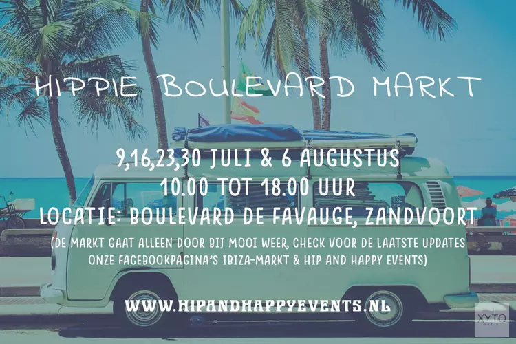 Hippie Boulevard markten deze zomer